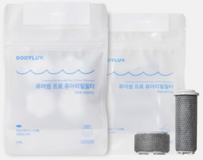 [정기구독/일반구매] [2세대 주방용 필터 전용] 퓨어썸 프로퓨어필터 주방용 (핸드&코브라) (염소제거), 코브라타입 프로퓨어필터 1박스(4개입), 1개