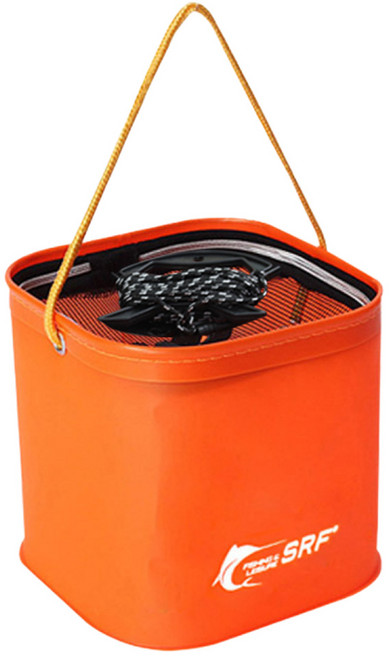 SRF 두레박 접이식 낚시 바다 민물, 01.21형(오렌지)