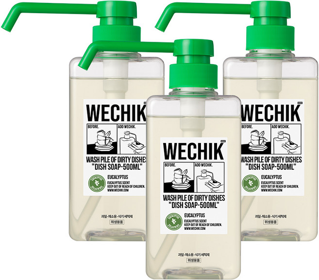 위칙 멀티플 주방세제, 500ml, 3개