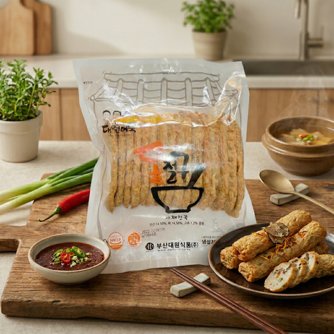 (부산대원어묵) 야채천국 1 000g 부산어묵 어묵탕용 쫄깃한 어묵 식당용 대용량, 1kg, 1개