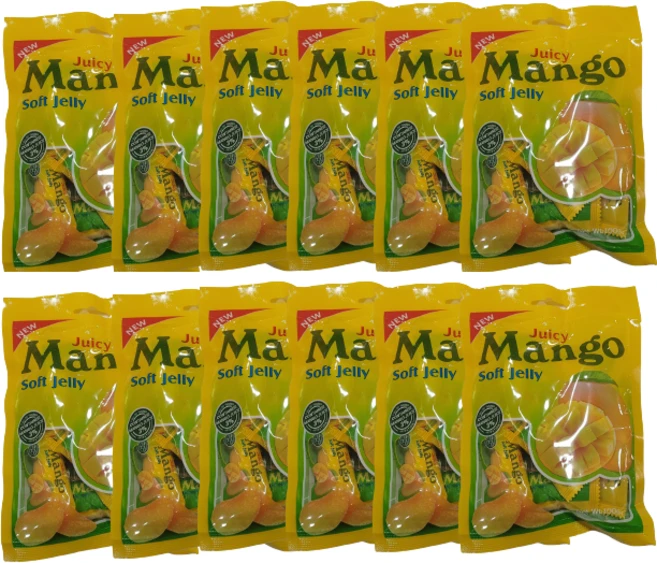 쥬시 망고 젤리, 100g, 12개 - 쿠팡