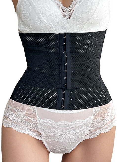 핑크앤다이아 이중압박 허리 코르셋 보정밴드 흉곽코르셋 똥배 뱃살 복부 압박밴드 몸매보정 허리보호대