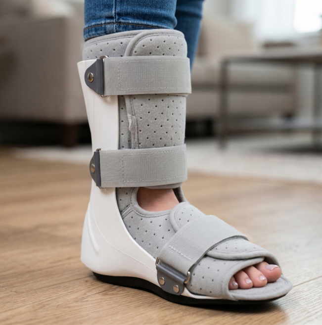 발목반깁스 발목보호대 깁스 발목고정 발반깁스 아킬레스건 다리부목 의료용 아님, 1개