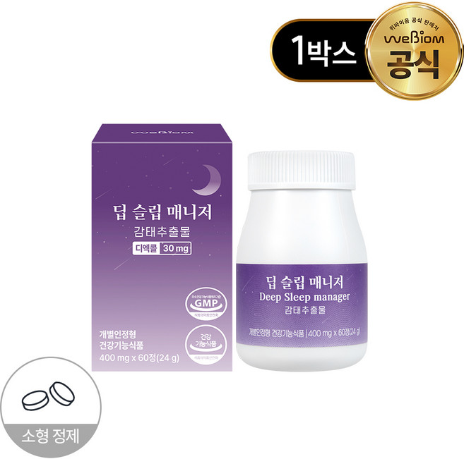 서울대 위바이옴 딥슬립매니저 감태추출물 60정 1개, 60회분
