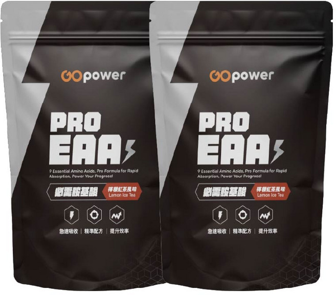 GOpower PRO EAA 必需胺基酸 檸檬紅茶風味, 420g, 2個