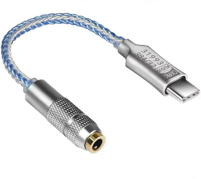 USB 타입 C에서 3.5mm 오디오 어댑터 CX31993 파이 DAC 헤드폰 앰프 오디오 인터페이스 헤드셋 앰프 SNR128