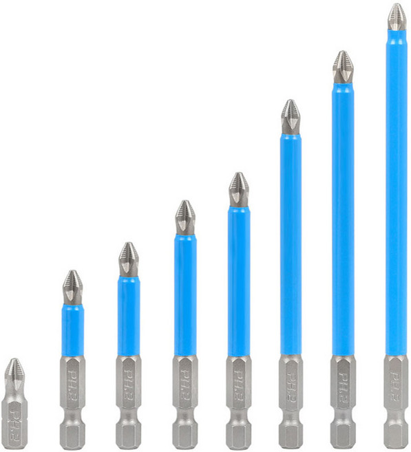 자석 십자 드라이버 비트 7종세트, 1세트