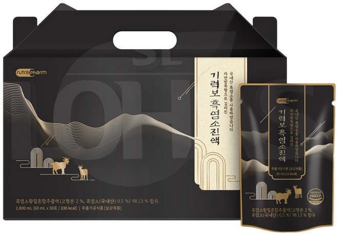 뉴트라팜 기력보흑염소진액60ml 30개입 1개, 30개, 60ml