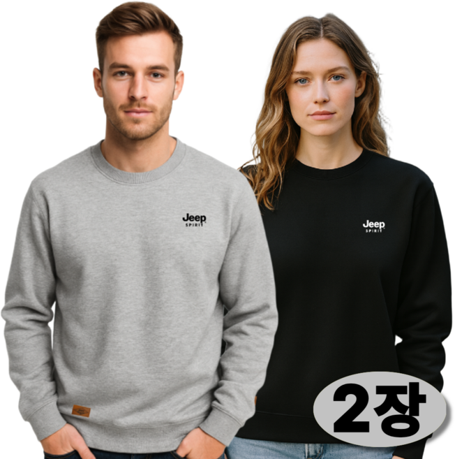 JEEP SPIRIT 지프 남자 여자 맨투맨 오버핏 긴팔 티셔츠 긴팔티 트레이닝 츄리닝