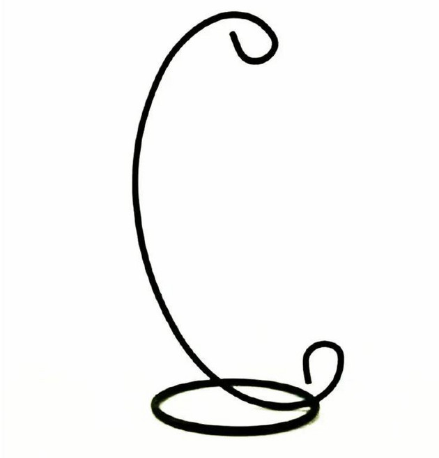 레트로 유리 공 벽걸이 걸이형 스탠드 촛불 홀더 휴대용 철 아트 디스플레이 생태 병 꽃병, 2. Black 33cm