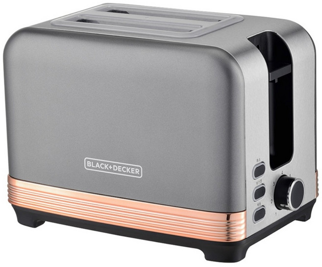 블랙앤데커 슈넬 자동 팝업 토스트기 2구 토스터기, BXET2001-A
