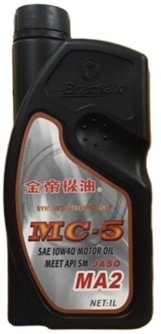 Bramax 金帝 MC-5 MA2 檔車機油, 10W40, 1個, 1L