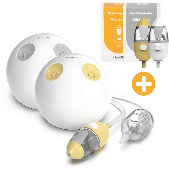 휴비딕 전동식 콧물흡입기 크린노즈 인아웃 HNA-1000+수분저장부 1개, HNA-1000Y 옐로우, HNA-1000Y 옐로우+수분저장부(색상랜덤) 1개