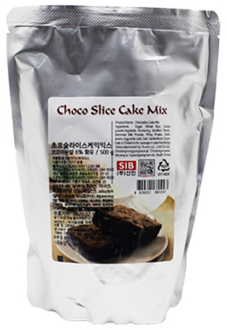0293. 초코 슬라이스 케익믹스 - 선인 500g, 1개