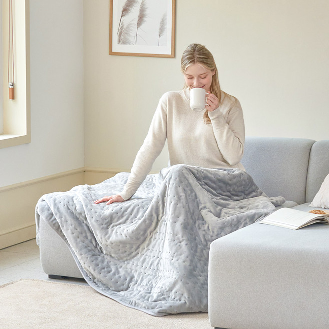 프롬비 아뜨 전기담요 FE242, 그레이, 130 x 182 cm