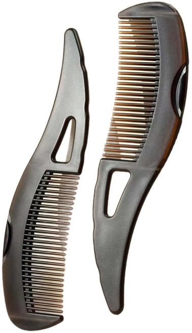 두피 마사지 비듬 제거빗, 2개, 브라운