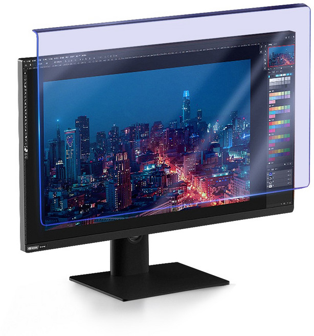 클라민 모니터 블루라이트 차단 필름 시력보호 거치식 스크린 세이버, 1개, 32인치