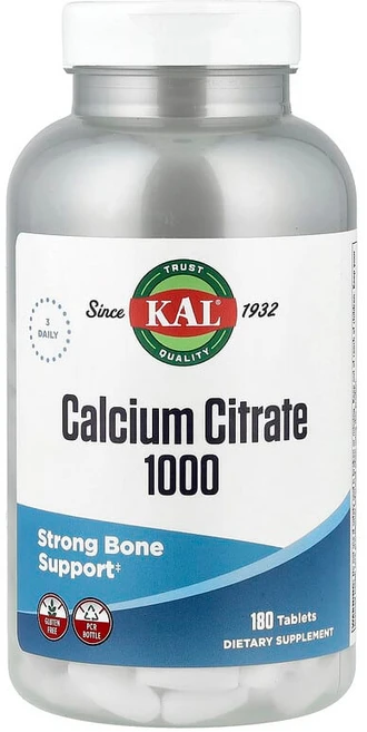 KAL 구연산칼슘 1000 180정(1정당 333 mg) KAL (칼), 180정, 90개 - 쿠팡