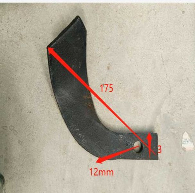 경운기 휴립기날 교체용 관리기 로타리날 휴립기, 175 블레이드 손잡이 10쌍 3cm