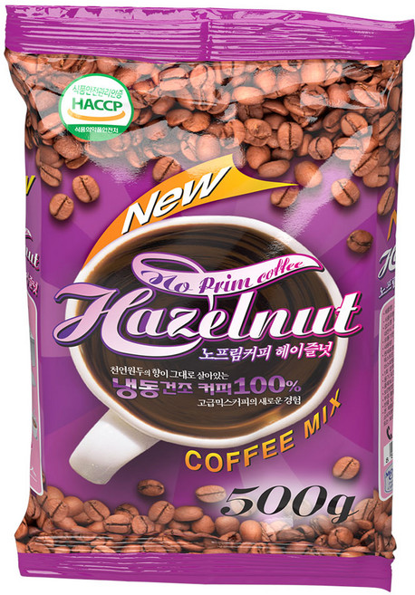 모카씨앤티 노프림커피 헤이즐넛 설탕커피 500g, 1개, 1개입