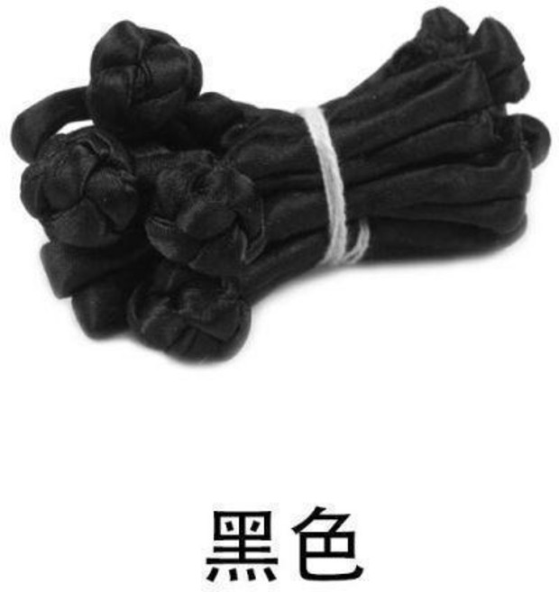 傳統服飾盤扣 釦子, 黑色, 6個