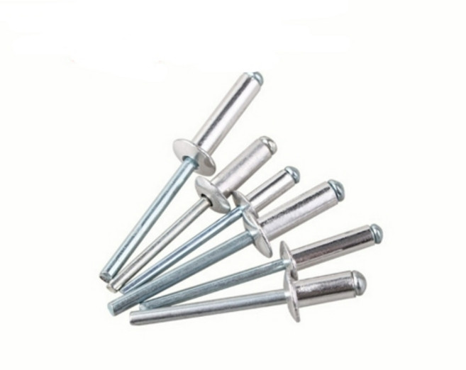 台灣製鋁製拉釘 鉚釘 沉頭拉釘 拉釘槍專用 4mm直徑 多種長度規格, 1個, 5-3 / 9.6mm