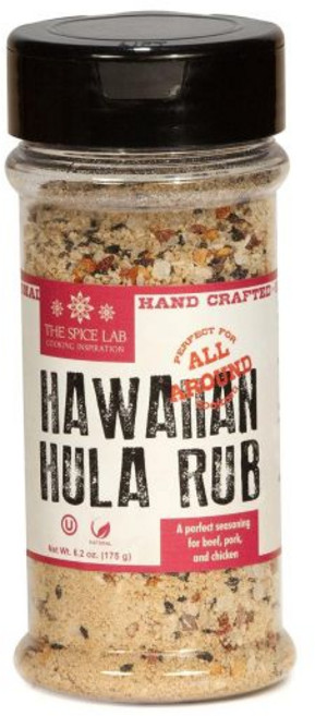 The Spice Lab 하와이안 훌라 럽 - 흑설탕 참깨 생강 & 간장 돼지고기 볶음 야채 쇠고기 치킨 포케 비건 고기용 달콤한 양념 6.2온스 셰이커 병 7086, 1개, 175g