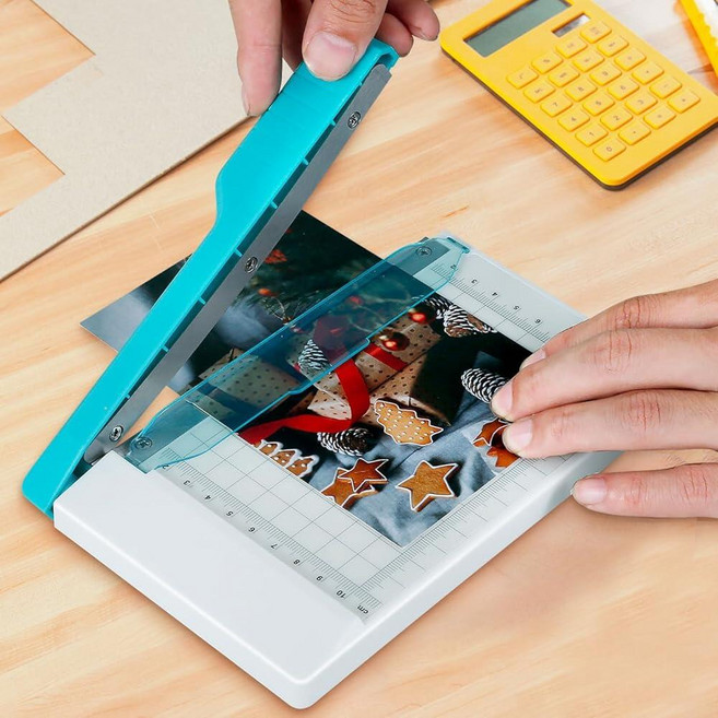 DNAMYJME Guillotine Paper Cutter 미니 6 Inch Cut Length Small Trimmer Non Slip 컴팩트사이즈 Curved Strip S, DNAMYJME Guillotine Paper Cutt