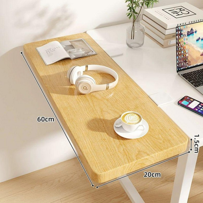 아일랜드식탁연장 보조 확장형 조리대 원룸 홈바 틈새, 내추럴우드보드 60x20x1.5+화이트