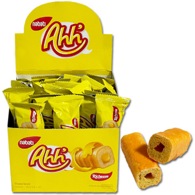 나바티 리치즈 아하 치즈 스틱 과자 8g x 20p, 160g, 1개