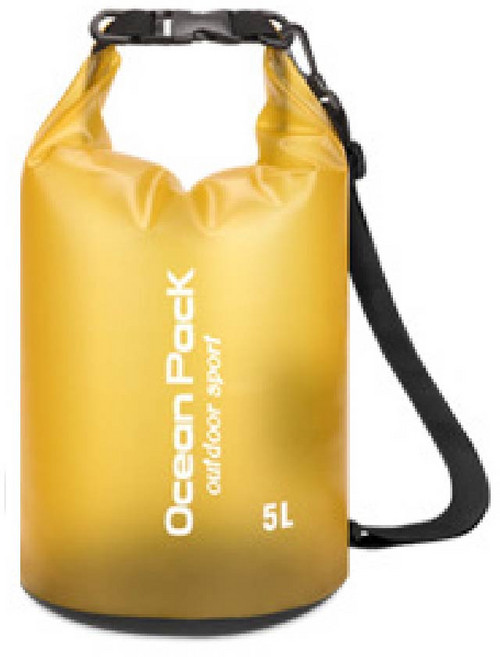 戶外防水袋 5L-20L 漂流袋 登山防水袋, 【5L】黃19*34cm