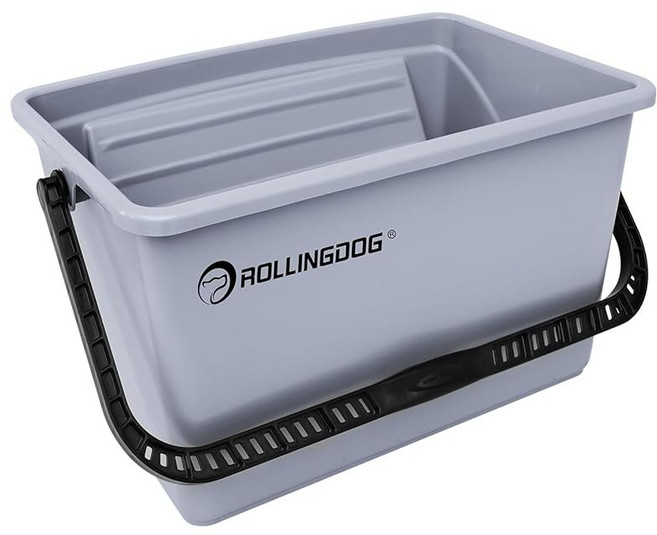 롤링독 12인치 페인트 롤러 키트 - 조절 가능한 프레임 극세사 커버 및 벽 천장 가구 도장용 익스텐션 폴이 있는 대형 버킷 롤러(21팩), Paint Bucket