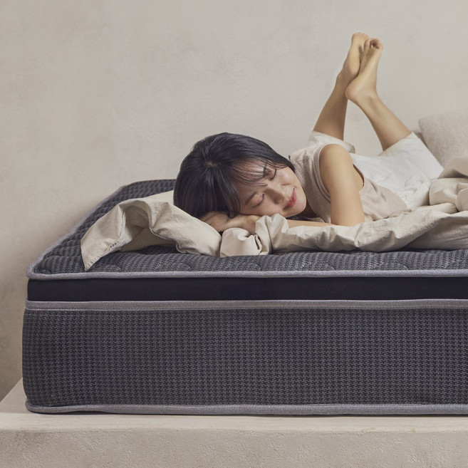 딥몽 시그니처 플러스 매트리스 침대 호텔 유로탑 토퍼 허리 수면 단단한 하드 싱글 S 독립스프링매트리스, 28mm, 오션그레이