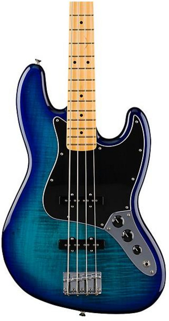 Fender Player II Jazz Bass Plus Top Limited-Edition Bass Guitar Blue Burst, One Size, One Color, 1개