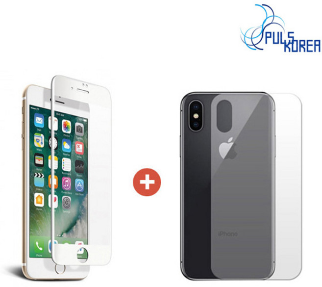 아이폰6S 풀커버 강화유리 + 후면 보호필름, 풀커버강화유리(블랙)+후면, 1개
