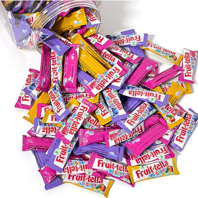 후르츠텔라 요구르트향 대용량 간식캔디 케러멜 130봉 + 안트모모젤리, 730g, 1개