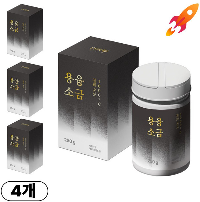 백운염 프리미엄 용융소금, 4개, 250g