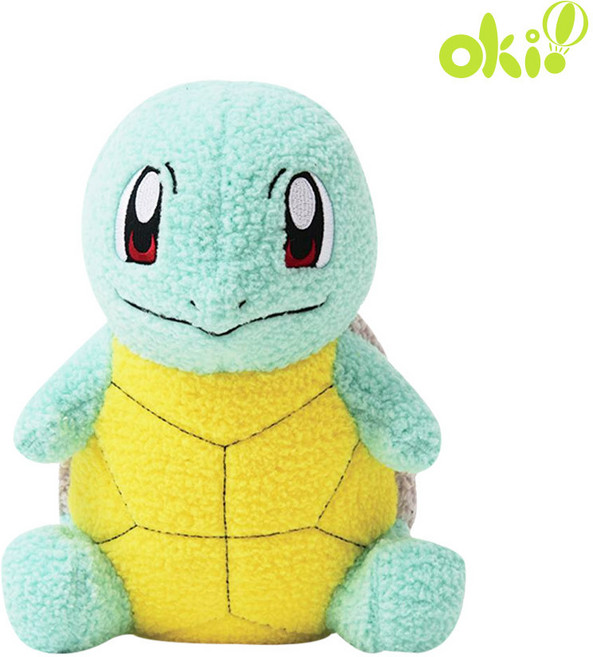 포켓몬코리아 컬리 꼬부기 봉제인형, 25cm, 혼합색상, 1개