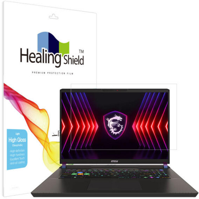 힐링쉴드 MSI 벡터 17 HX A14V 올레포빅 액정보호필름, 1개