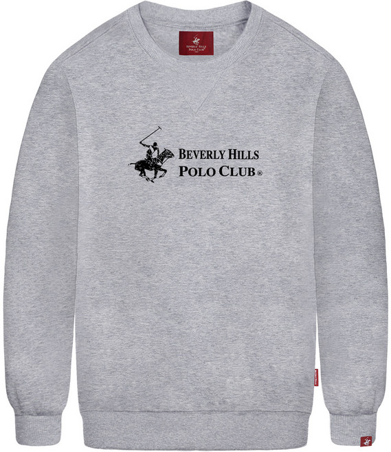 비버리힐즈폴로클럽 베이직 로고 기모 맨투맨 티셔츠 TPM-905