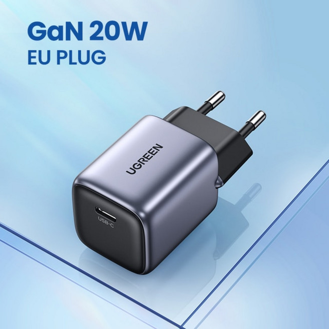【new sale】ugreen 20w gan 충전기 pd 빠른 usb 유형 c 충전기 usb c pd3.0 qc3.0 iphone 14 13 12 11용 빠른 충전, 1개