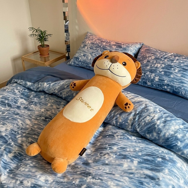 앤티키 에니멀친구들 110cm 캐릭터 바디필로우, 사자