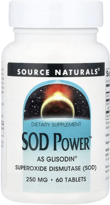 소스네츄럴스 SOD Power 250mg 60정, 5개 - 쿠팡