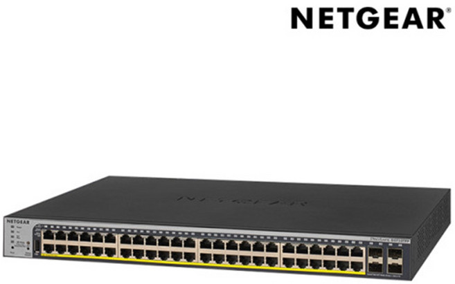 넷기어 48포트 기가비트 POE 스위칭허브 SFP GS752TPP, NETGEAR / GS752TPP, 1박스