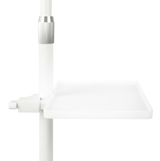 엑스앤엑스 태블릿 거치대 다용도 봉 선반, 화이트, 1개