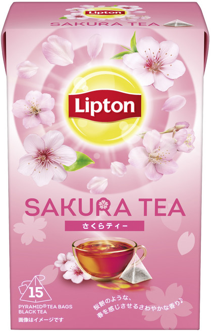 Lipton 立頓 櫻花茶三角茶包, 1個, 15入, 24g