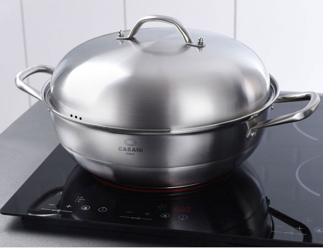 까사니 스텐 찜냄비 34cm 인덕션 만두 채반 찜 전골 남비