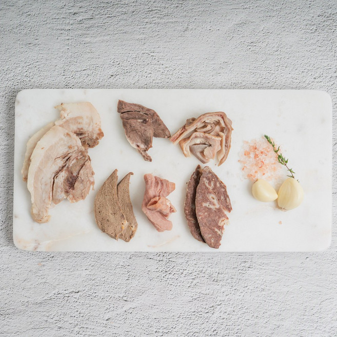 엉파 돼지 부속고기 모음(냉동), 200g, 1개, 돼지 간&허파세트