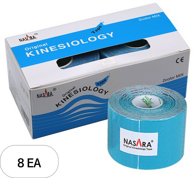 나사라 키네시올로지 오리지날스포츠 테이핑 테이프 2p, 8세트