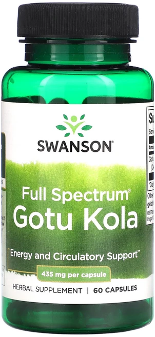 Swanson Full Spectrum 고투콜라 435mg 캡슐 60정, SwansonFullSpectrum고투콜라435mg캡슐, 1개 - 쿠팡